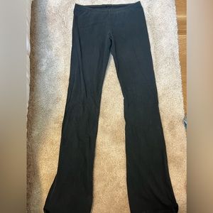 Black flare pants